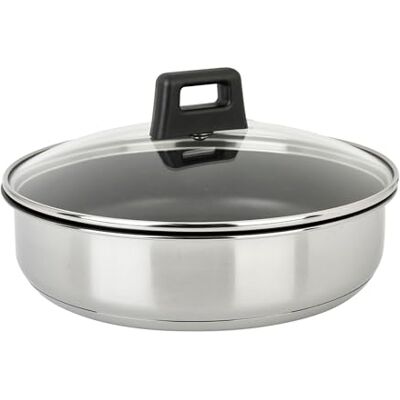 Sitram 715022 Sauteuse Acier Inoxydable OVIBLE ARPEGE Ø24cm Revêtement intérieur anti-adhésif sans PFOA Couvercle Vapeur en Verre- Tout feux dont induction Manche non Fourni Sitram 715022 Sauteuse Acier Inoxydable OVIBLE ARPEGE Ø24cm Revêtement intérieur anti-adhésif sans PFOA Couvercle Vapeur en Verre- Tout feux dont induction Manche non Fourni