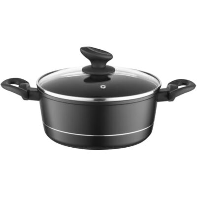 Florina Faitout Aluminium (3 l) I Diamètre de 22 cm I Marmite avec Couvercle en Verre DELUX I Casserole avec Fond à Induction I Faitout pour Induction, Marmite tous Feux I Revêtement Antiadhésif Florina Faitout Aluminium (3 l) I Diamètre de 22 cm I Marmite avec Couvercle en Verre DELUX I Casserole avec Fond à Induction I Faitout pour Induction, Marmite tous Feux I Revêtement Antiadhésif