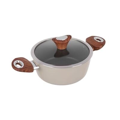 Casserole KASANOVA 20 cm Crème avec Couvercle Casserole KASANOVA 20 cm Crème avec Couvercle