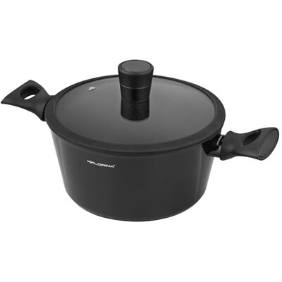 Florina Faitout Aluminium (4,2 l) I Diamètre de 24 cm I Marmite avec Couvercle en Verre Silicone MAGNUM I Poignées Softtouch I Faitout pour Induction, Marmite tous Feux I Revêtement Antiadhésif Florina Faitout Aluminium (4,2 l) I Diamètre de 24 cm I Marmite avec Couvercle en Verre Silicone MAGNUM I Poignées Softtouch I Faitout pour Induction, Marmite tous Feux I Revêtement Antiadhésif