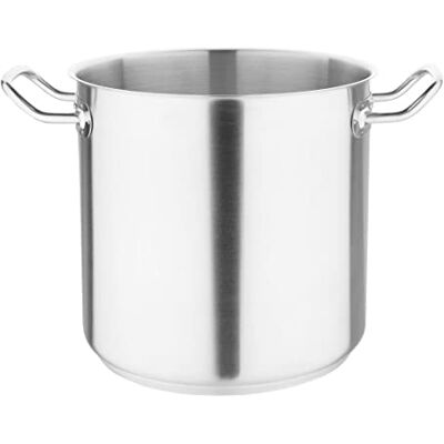 Vogue T192 Grande Marmite en Acier Inoxydable Profond de 10,5 Litres, 240mm Casserole, Compatible avec Toutes les Plaques de Cuisson, Convient pour le Couvercle M950 Vogue T192 Grande Marmite en Acier Inoxydable Profond de 10,5 Litres, 240mm Casserole, Compatible avec Toutes les Plaques de Cuisson, Convient pour le Couvercle M950