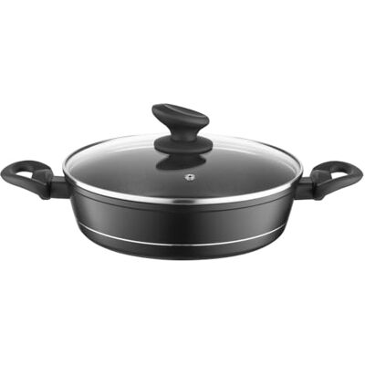 Florina Faitout Aluminium (3,5 l) I Diamètre de 28 cm I Marmite avec Couvercle en Verre DELUX I Casserole avec Fond à Induction I Faitout pour Induction, Marmite tous Feux I Revêtement Antiadhésif Florina Faitout Aluminium (3,5 l) I Diamètre de 28 cm I Marmite avec Couvercle en Verre DELUX I Casserole avec Fond à Induction I Faitout pour Induction, Marmite tous Feux I Revêtement Antiadhésif