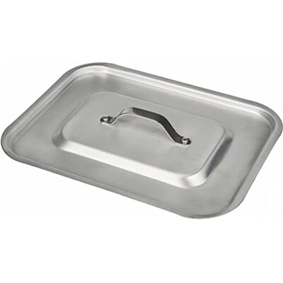 Pentole Agnelli Modèle 150/151 Couvercle Rectangulaire en Aluminium - Couvercle pour Ustensiles de Cuisine Pentole Agnelli Modèle 150/151 Couvercle Rectangulaire en Aluminium - Couvercle pour Ustensiles de Cuisine