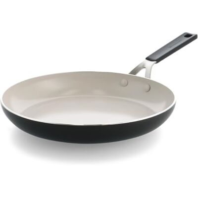 KitchenAid aluminium poêle à frire 30 cm, céramique-revêtement antiadhésif sans PFAS, induction, résiste au four jusqu’à 160 °C, noir KitchenAid aluminium poêle à frire 30 cm, céramique-revêtement antiadhésif sans PFAS, induction, résiste au four jusqu’à 160 °C, noir