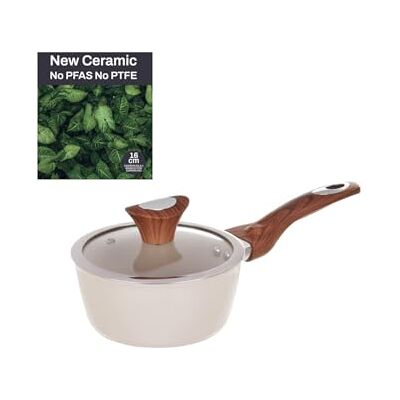 KASANOVA 16cm Casserole en céramique antiadhésive - Tous feux KASANOVA 16cm Casserole en céramique antiadhésive - Tous feux