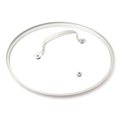 Nuwave Couvercle en verre trempé ventilé pour casserole, passe au four jusqu'à 350 °C, passe au lave-vaisselle, incassable, facile à nettoyer, poignée et bord en acier inoxydable, verre Klar, Trans Nuwave Couvercle en verre trempé ventilé pour casserole, passe au four jusqu'à 350 °C, passe au lave-vaisselle, incassable, facile à nettoyer, poignée et bord en acier inoxydable, verre Klar, Trans