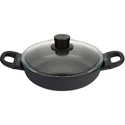 BALLARINI Frying Pan Avola Deep with 2 handles titanium 24 cm 75002-922-0 BALLARINI Frying Pan Avola Deep with 2 handles titanium 24 cm 75002-922-0