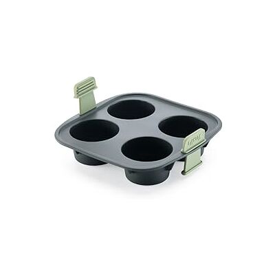 Lékué Moule à muffin de silicone pour friteuse à air, 4 unités Lékué Moule à muffin de silicone pour friteuse à air, 4 unités