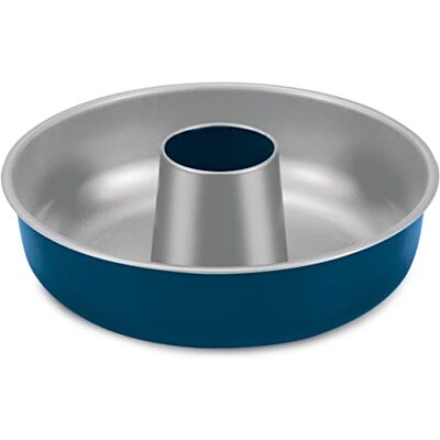 Guardini , Linea Xbake Moule Donut 25 cm, acier avec revêtement antiadhésif, à faible impact environnemental, gris/bleu Guardini , Linea Xbake Moule Donut 25 cm, acier avec revêtement antiadhésif, à faible impact environnemental, gris/bleu