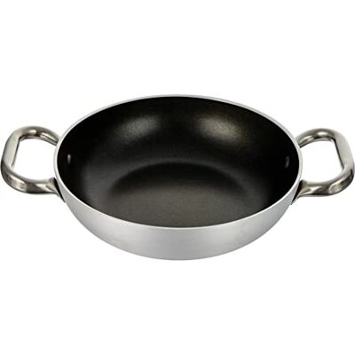 Baldassare Agnelli Pentole Agnelli FAMA10SEL20 Select Pan Pan en Aluminium, 2 poignées en Acier Inoxydable, 20 cm, Argent Baldassare Agnelli Pentole Agnelli FAMA10SEL20 Select Pan Pan en Aluminium, 2 poignées en Acier Inoxydable, 20 cm, Argent