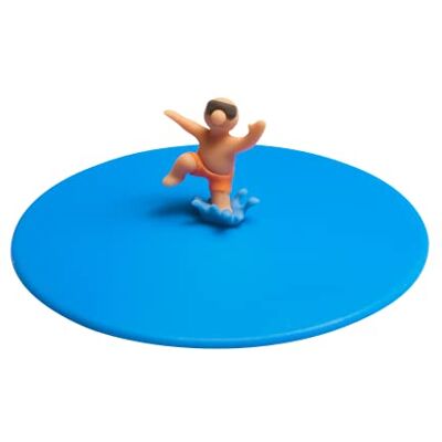 Lurch 210889 Mein Couvercle en verre 100% silicone platine sans BPA Bleu Ø 10,5 cm Lurch 210889 Mein Couvercle en verre 100% silicone platine sans BPA Bleu Ø 10,5 cm