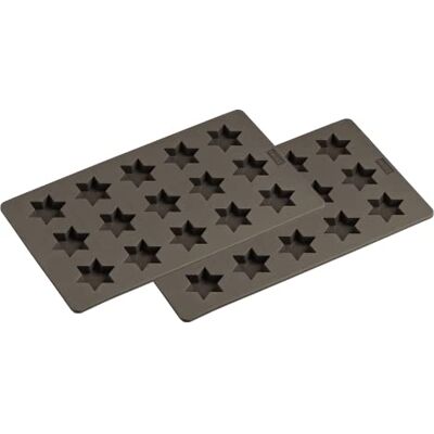 Lurch FlexiForm 565020 Lot de 2 moules à biscuits Motif étoiles à la cannelle Marron 17 x 30 cm Lurch FlexiForm 565020 Lot de 2 moules à biscuits Motif étoiles à la cannelle Marron 17 x 30 cm