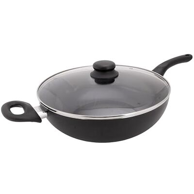 Cosy & Trendy Essentials Wok en aluminium antiadhésif, D30 cm, compatible avec l'induction sans PFAS Cosy & Trendy Essentials Wok en aluminium antiadhésif, D30 cm, compatible avec l'induction sans PFAS