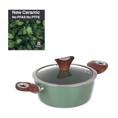 Kasanova - Casseruola 20 cm New Ceramic - Vert - Casserole Kasanova - Casseruola 20 cm New Ceramic - Vert - Casserole