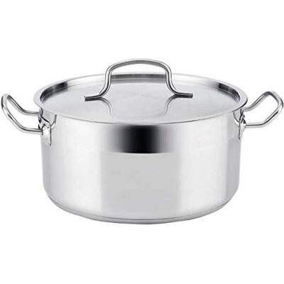 Quid Azzero Casserole en Acier Inoxydable 16 x 7,5 cm pour Tous Feux à Induction Quid Azzero Casserole en Acier Inoxydable 16 x 7,5 cm pour Tous Feux à Induction