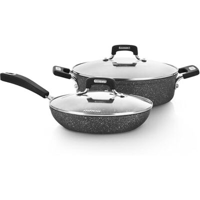 Ensemble de Cuisine New Petra Dark KASANOVA - Compatible induction Ensemble de Cuisine New Petra Dark KASANOVA - Compatible induction