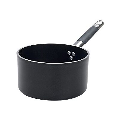Baldassare Agnelli Pentole Agnelli ALSC2105SSC20 Alblack Casserole haute avec poignée, aluminium, noir, 3,3 L Baldassare Agnelli Pentole Agnelli ALSC2105SSC20 Alblack Casserole haute avec poignée, aluminium, noir, 3,3 L