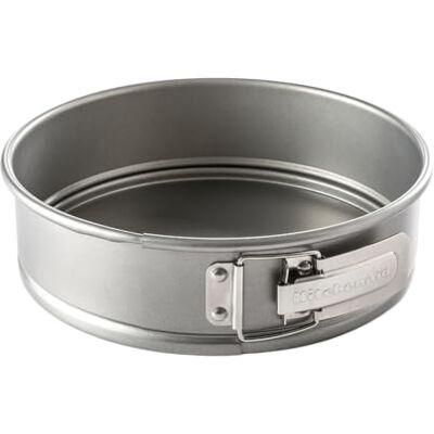 KitchenAid Bakeware moule à charnière 24 cm, 0, 8 Mm Aluminierter Stahl, sans PFAS revêtement antiadhésif, résiste au four jusqu’à 230 °C, compatible lave-vaisselle, gris KitchenAid Bakeware moule à charnière 24 cm, 0, 8 Mm Aluminierter Stahl, sans PFAS revêtement antiadhésif, résiste au four jusqu’à 230 °C, compatible lave-vaisselle, gris