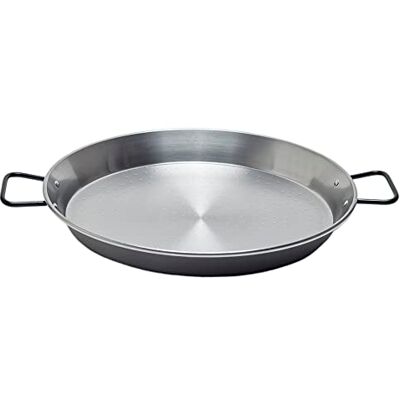 Garcima Poêle à Paella en Acier Poli, Gris, 50 cm, Lot de 6 Garcima Poêle à Paella en Acier Poli, Gris, 50 cm, Lot de 6