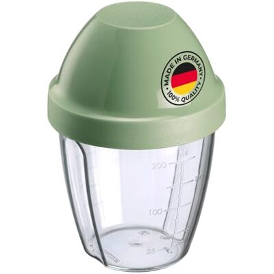 Westmark Shaker à vinaigrette Avec disque de mélange amovible Capacité : 0,25 l Hauteur : 12,8 cm En plastique Sans BPA Transparent/vert Westmark Shaker à vinaigrette Avec disque de mélange amovible Capacité : 0,25 l Hauteur : 12,8 cm En plastique Sans BPA Transparent/vert