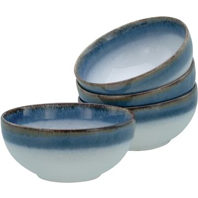 CreaTable Cascade - Bols design bleus, lot de 4 CreaTable Cascade - Bols design bleus, lot de 4