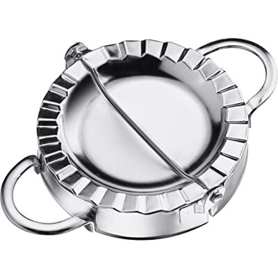 Westmark Moule à raviolis, diamètre : 9,5 cm, avec poignées pratiques, acier inoxydable, Gina, argent, 61362270 Westmark Moule à raviolis, diamètre : 9,5 cm, avec poignées pratiques, acier inoxydable, Gina, argent, 61362270