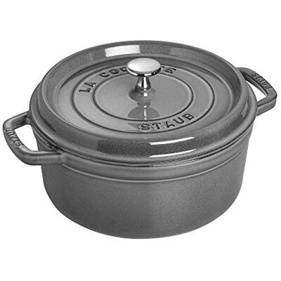 STAUB Cocotte Poêle simple, Gris graphite STAUB Cocotte Poêle simple, Gris graphite
