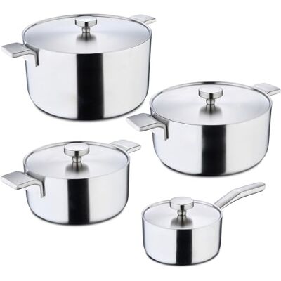 MasterPRO Set Casserole + casserole 20/24/28 cm + couvercle 16/20/24/28 cm Alessi MasterPRO Set Casserole + casserole 20/24/28 cm + couvercle 16/20/24/28 cm Alessi