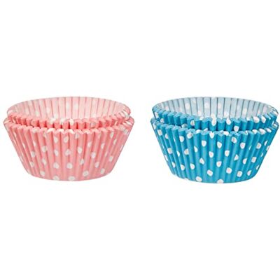 IBILI 735904 Capsule à pâtisserie antiadhésive Lot de 50 pièces Rose + 50 pièces Bleu en papier Imperméable IBILI 735904 Capsule à pâtisserie antiadhésive Lot de 50 pièces Rose + 50 pièces Bleu en papier Imperméable