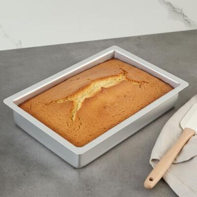 Guardini Lasagnera professionnelle avec fond démontable, adapté à une utilisation intensive, en aluminium recyclé anodisé, 18 x 28 x 5 cm, couleur argent Guardini Lasagnera professionnelle avec fond démontable, adapté à une utilisation intensive, en aluminium recyclé anodisé, 18 x 28 x 5 cm, couleur argent