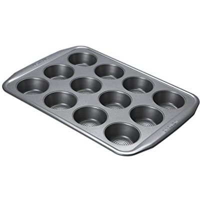 Circulon 12 Cup Muffin Tin (with pattern bottom on cup) Circulon 12 Cup Muffin Tin (with pattern bottom on cup)