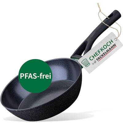 Fackelmann Chefkoch trifft Poêle en céramique Hambourg Ø 24 cm – Poêle de qualité supérieure en aluminium recyclé avec revêtement antiadhésif en céramique et poignée douce au toucher Fackelmann Chefkoch trifft Poêle en céramique Hambourg Ø 24 cm – Poêle de qualité supérieure en aluminium recyclé avec revêtement antiadhésif en céramique et poignée douce au toucher