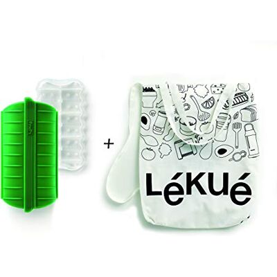Lékué Trousse à vapeur Green Shopper Kit, Silicone Lékué Trousse à vapeur Green Shopper Kit, Silicone