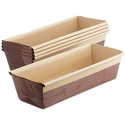 Decora , 0320181 Moule à gâteau très pratique pour cuisiner, présenter et offrir PlumCake, résistant jusqu'à 200°, fabriqué en Italie, lot de 5 Decora , 0320181 Moule à gâteau très pratique pour cuisiner, présenter et offrir PlumCake, résistant jusqu'à 200°, fabriqué en Italie, lot de 5