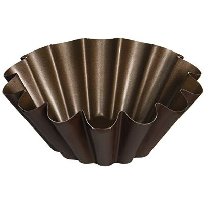 Gobel 223010 Moule à Brioche Grosse Côtes Fond Plat Anti-Adhérent 14 cm, Argenté. Gobel 223010 Moule à Brioche Grosse Côtes Fond Plat Anti-Adhérent 14 cm, Argenté.