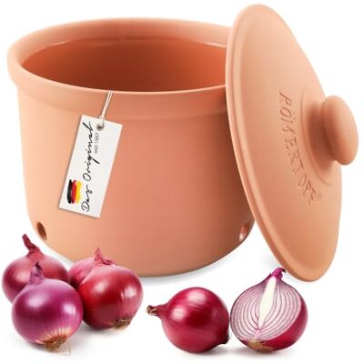 Romertopf Römertopf Römertopf boîte de conservation pour oignons pour conserver env. 1,9 kg d'oignons Romertopf Römertopf Römertopf boîte de conservation pour oignons pour conserver env. 1,9 kg d'oignons