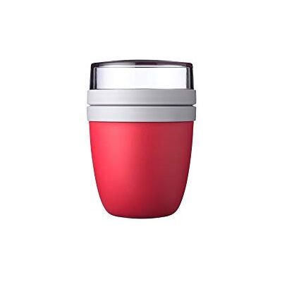 Mepal – Pot à déjeuner Ellipse – Nordic red – bol à muesli pratique 500 ml, pot à yaourt, boîte à déjeuner – convient au congélateur, au micro-ondes et au lave-vaisselle Mepal – Pot à déjeuner Ellipse – Nordic red – bol à muesli pratique 500 ml, pot à yaourt, boîte à déjeuner – convient au congélateur, au micro-ondes et au lave-vaisselle