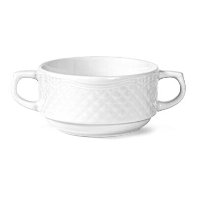 H&H 4373866 Bol à soupe en porcelaine blanche - Bowl H&H 4373866 Bol à soupe en porcelaine blanche - Bowl