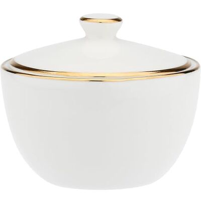 LA PORCELLANA BIANCA Sucrier en porcelaine, diamètre 10 cm, hauteur 7,3 cm, collection Majesté LA PORCELLANA BIANCA Sucrier en porcelaine, diamètre 10 cm, hauteur 7,3 cm, collection Majesté