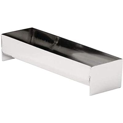 NISBETS Vogue Moule à terrine en acier inoxydable en forme U, dimensions : 135 x 35 x 45 mm, E589 NISBETS Vogue Moule à terrine en acier inoxydable en forme U, dimensions : 135 x 35 x 45 mm, E589
