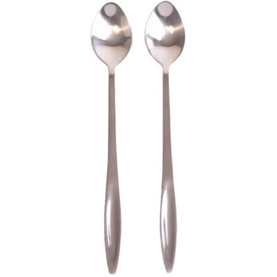Chef Aid Cuillères Longues Lot de 2 en Acier Inoxydable Cuillères Latte Macchiato pour Verres Hauts Café Glacé Cocktails Milkshakes Desserts Glaces Maison Bar Camping Chef Aid Cuillères Longues Lot de 2 en Acier Inoxydable Cuillères Latte Macchiato pour Verres Hauts Café Glacé Cocktails Milkshakes Desserts Glaces Maison Bar Camping