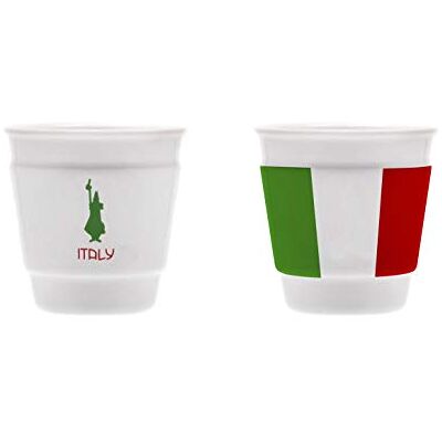 Bialetti Tasse Verre Tricolore, 1 Unité Bialetti Tasse Verre Tricolore, 1 Unité