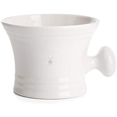 MÜHLE Bol à raser à poignée en porcelaine blanche MÜHLE Bol à raser à poignée en porcelaine blanche