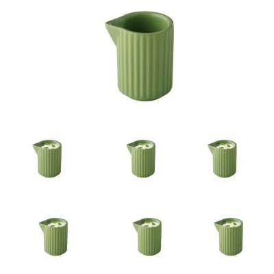APS The Grid 19101 Lot de 6 verseurs empilables en porcelaine sauge 40 ml Ø 4,5 cm APS The Grid 19101 Lot de 6 verseurs empilables en porcelaine sauge 40 ml Ø 4,5 cm