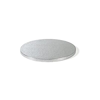 Decora 0931618 Soucoupe ronde en carton, argenté, Ø 20 x H 1,2 cm Decora 0931618 Soucoupe ronde en carton, argenté, Ø 20 x H 1,2 cm