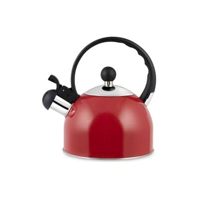 H&H 8841603 Bouilloire avec sifflet, acier inoxydable, rouge, 1,5 l, induction, inoxydable H&H 8841603 Bouilloire avec sifflet, acier inoxydable, rouge, 1,5 l, induction, inoxydable