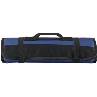 UALXPAO Sac à couverts enroulable 22 poches Portable Pour transporter les couteaux de cuisine Organisateur d'ustensiles de cuisine, bleu, One Size, Style unique UALXPAO Sac à couverts enroulable 22 poches Portable Pour transporter les couteaux de cuisine Organisateur d'ustensiles de cuisine, bleu, One Size, Style unique