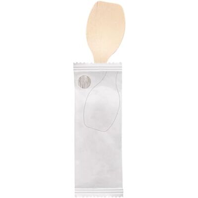Garcia de Pou Lot de 100 cuillères à café glacées gainées 6,6 cm naturel bois Garcia de Pou Lot de 100 cuillères à café glacées gainées 6,6 cm naturel bois
