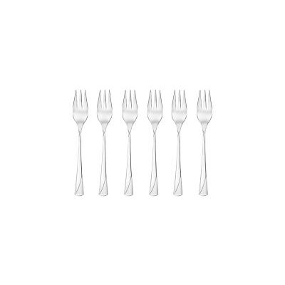 Gerlach Lot de 6 fourchettes à gâteau en acier inoxydable argenté brillant Valor 20 x 15 x 2,5 cm Gerlach Lot de 6 fourchettes à gâteau en acier inoxydable argenté brillant Valor 20 x 15 x 2,5 cm
