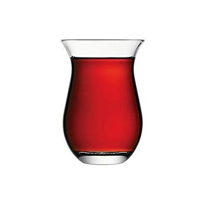 Pasabahce Galata 42611 Lot de 6 grands verres à thé turc oriental Pasabahce Galata 42611 Lot de 6 grands verres à thé turc oriental